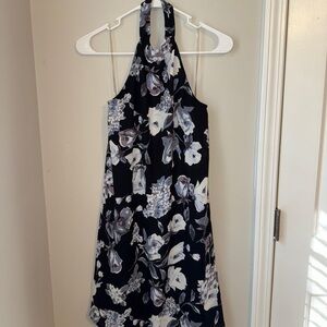 Floral Halter Neck Dress